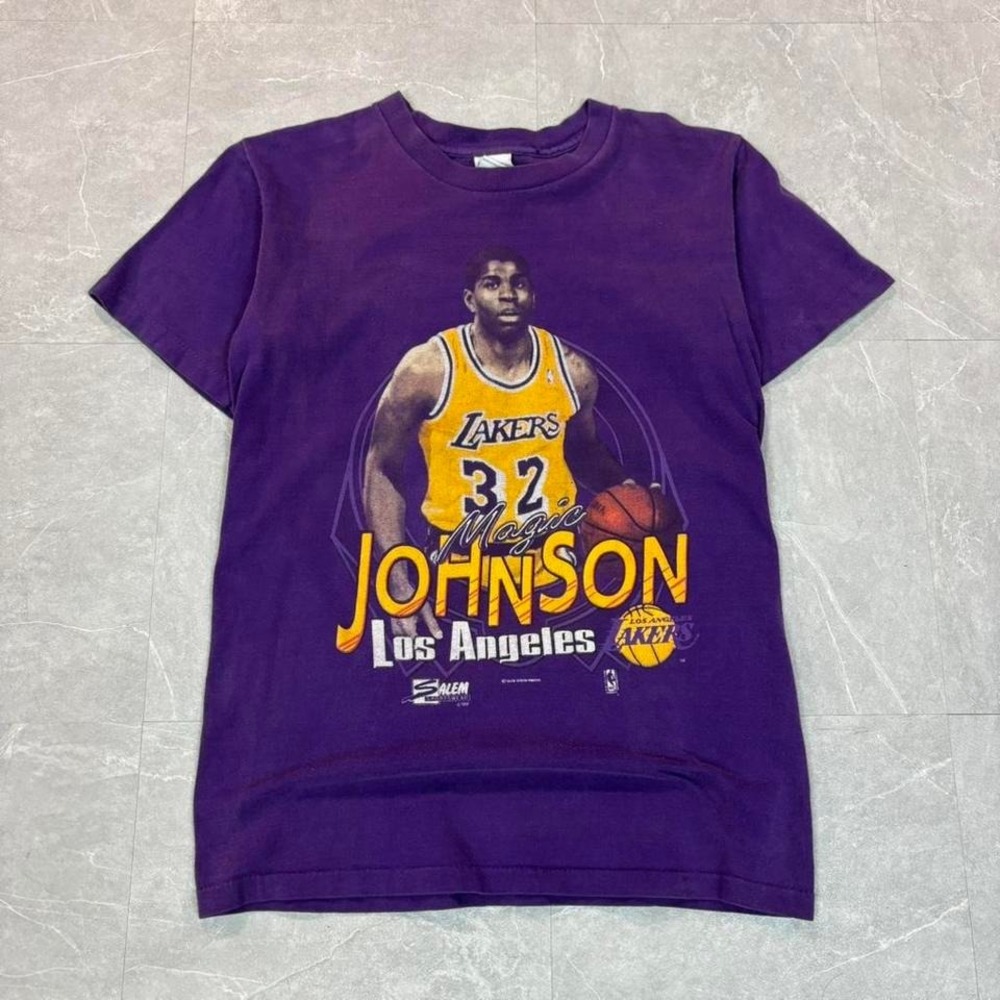 1990‎ Salem sportswear magic johnson lakers tee
